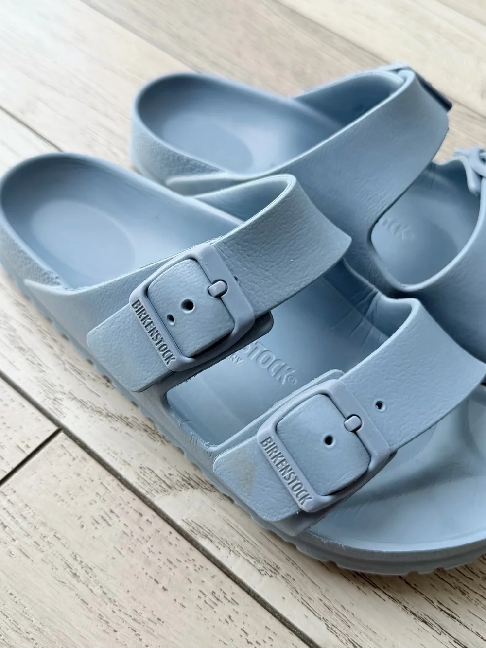 Women’s Birkenstock Arizona Blue Slide Sandals size 5-5 1/2